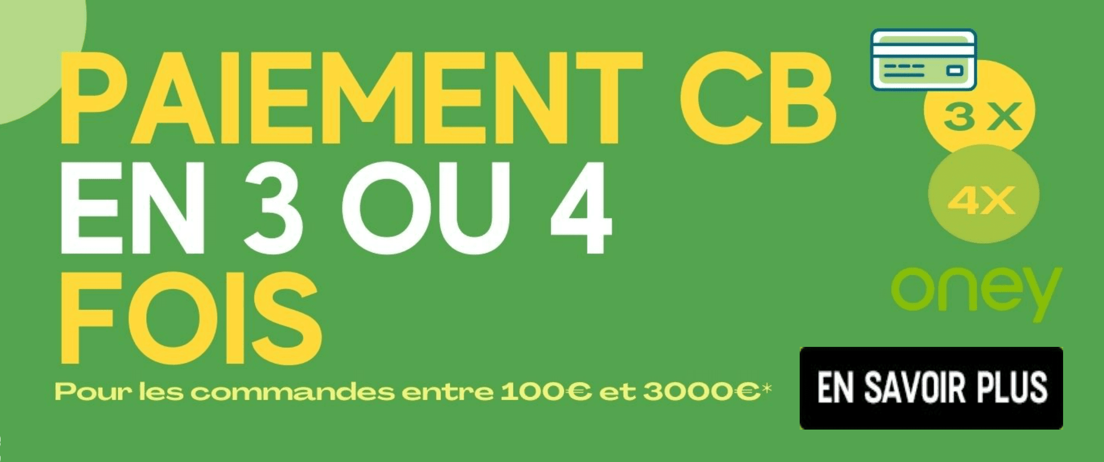 Paiement en plusieurs fois avec Oney